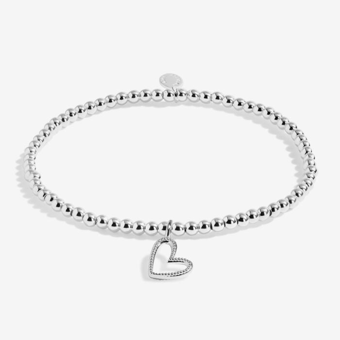 Joma Heart Jewellery Box 'Wonderful Mum' Bracelet in Silver Plating