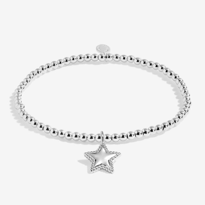 Joma Heart Jewellery Box 'Shine Bright On Your Birthday' Bracelet in Silver Plating