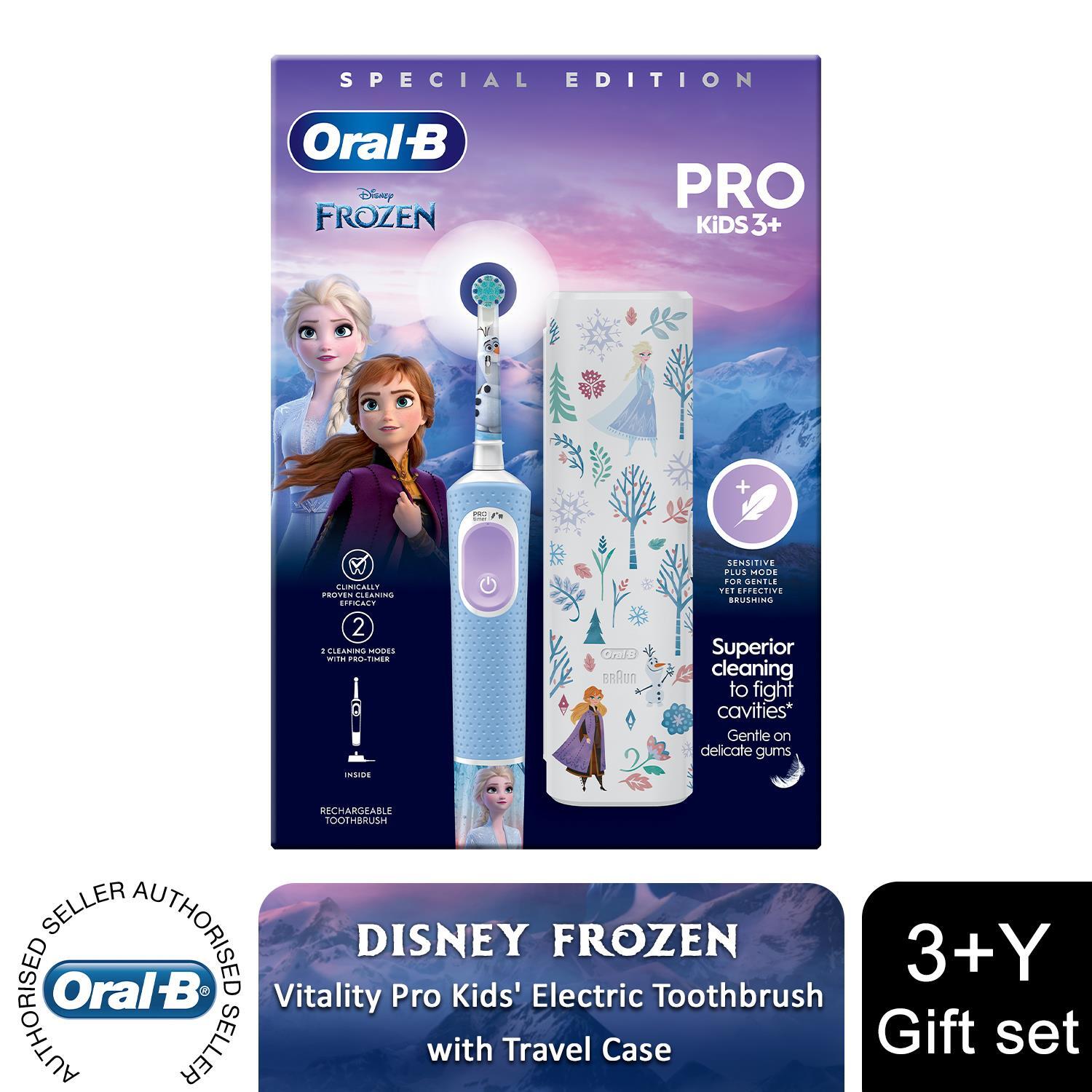 Oral-B Vitality Pro Kids Frozen Electric Toothbrush with Travel Case