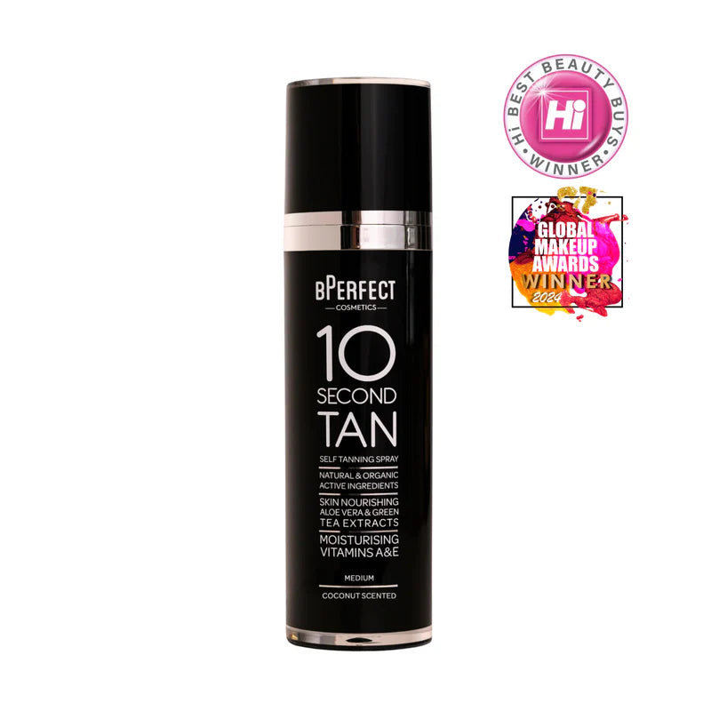 BPerfect 10 Second Tan - Medium Coconut - Liquid Tanning Spray