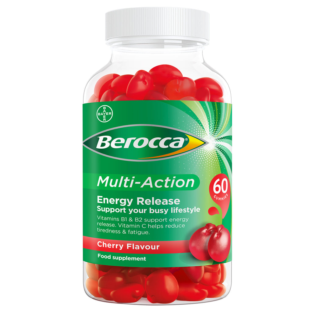 Berocca Multi-Action Energy Release Gummies (60 Gummies)