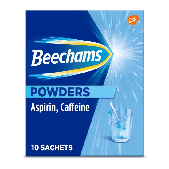 Beechams Powders Aspirin & Caffeine - 10 Sachets
