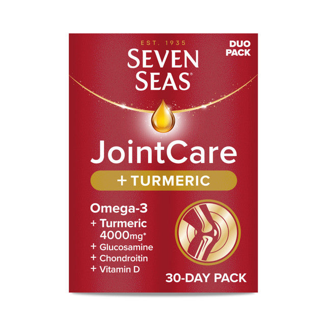 Seven Seas Joint care & Turmeric, Omega-3 Fish Oil with Vitamin D 30 Day Duo Pack
