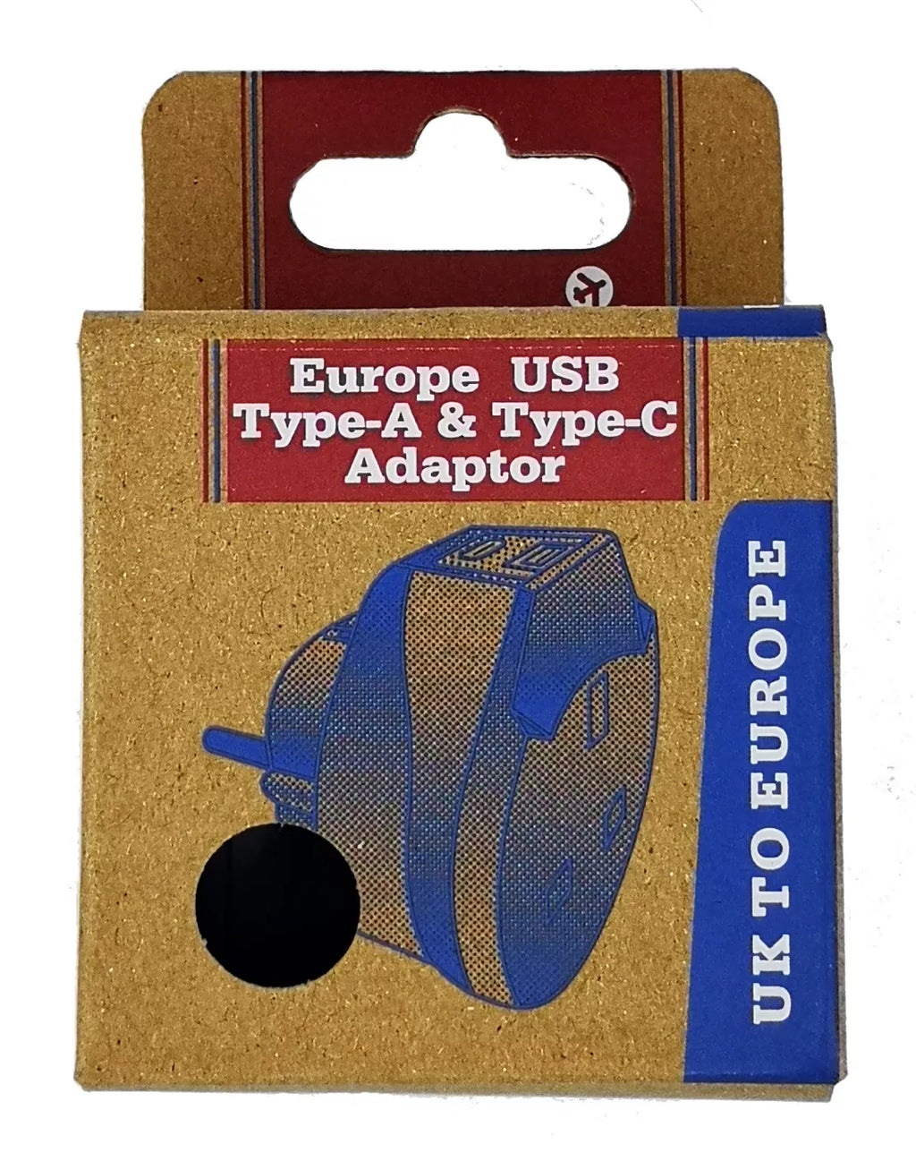 Vacay UK to Europe Travel Adaptor USB Type A & Type C