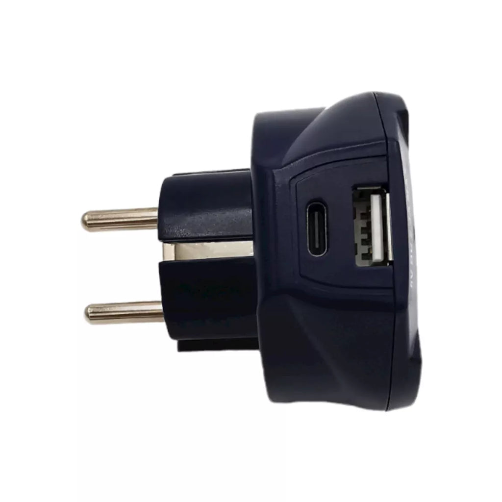 Vacay UK to Europe Travel Adaptor USB Type A & Type C