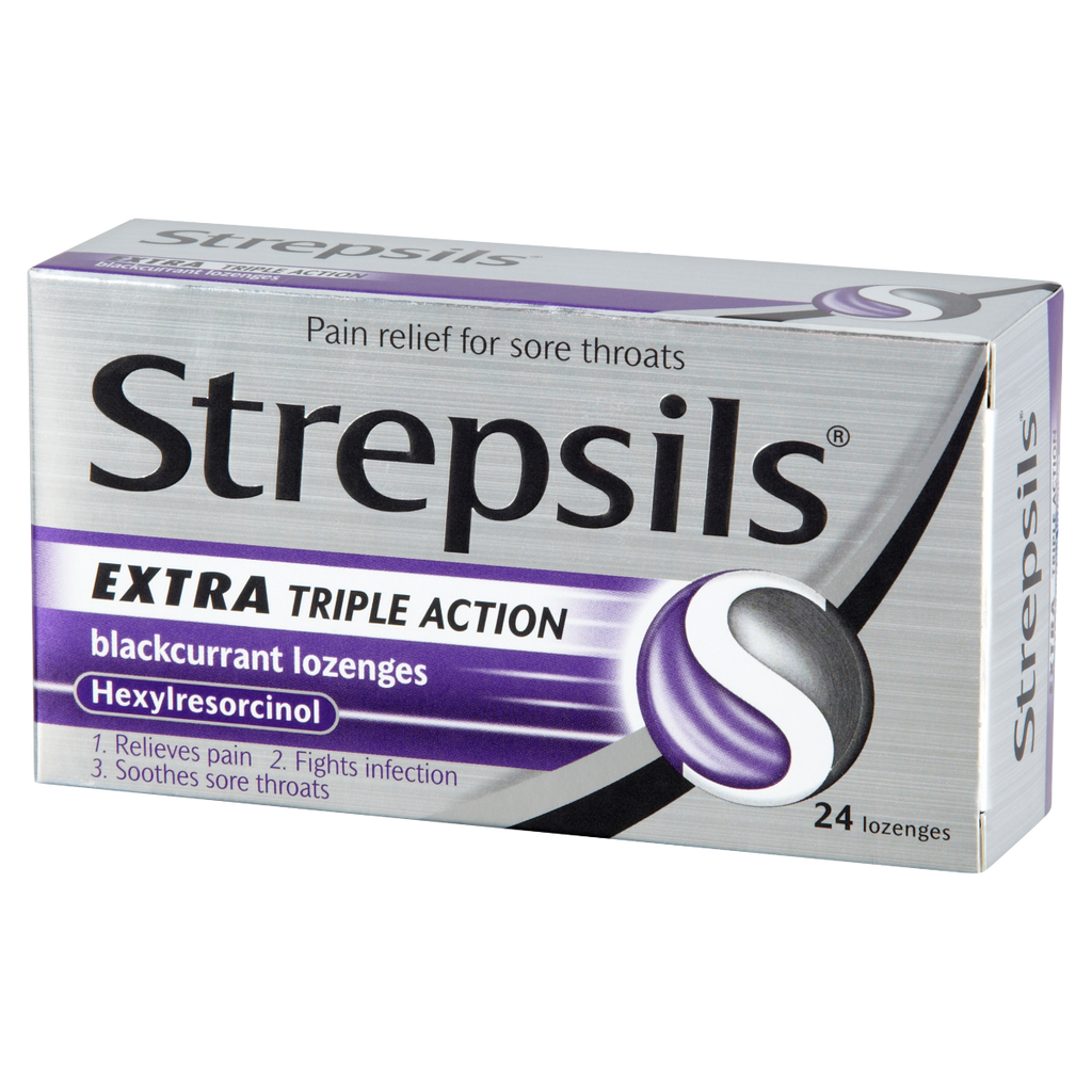 Strepsils Extra - Throat Pain Relief Lozenges 24s