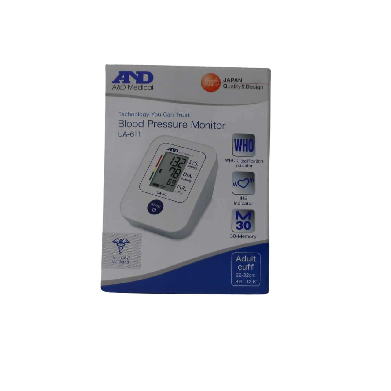 A&D Medical Blood Pressure Monitor UA-611
