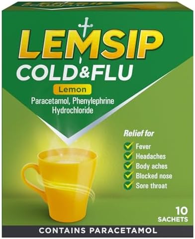 Lemsip Max Cold & Flu Sachets Lemon x 10