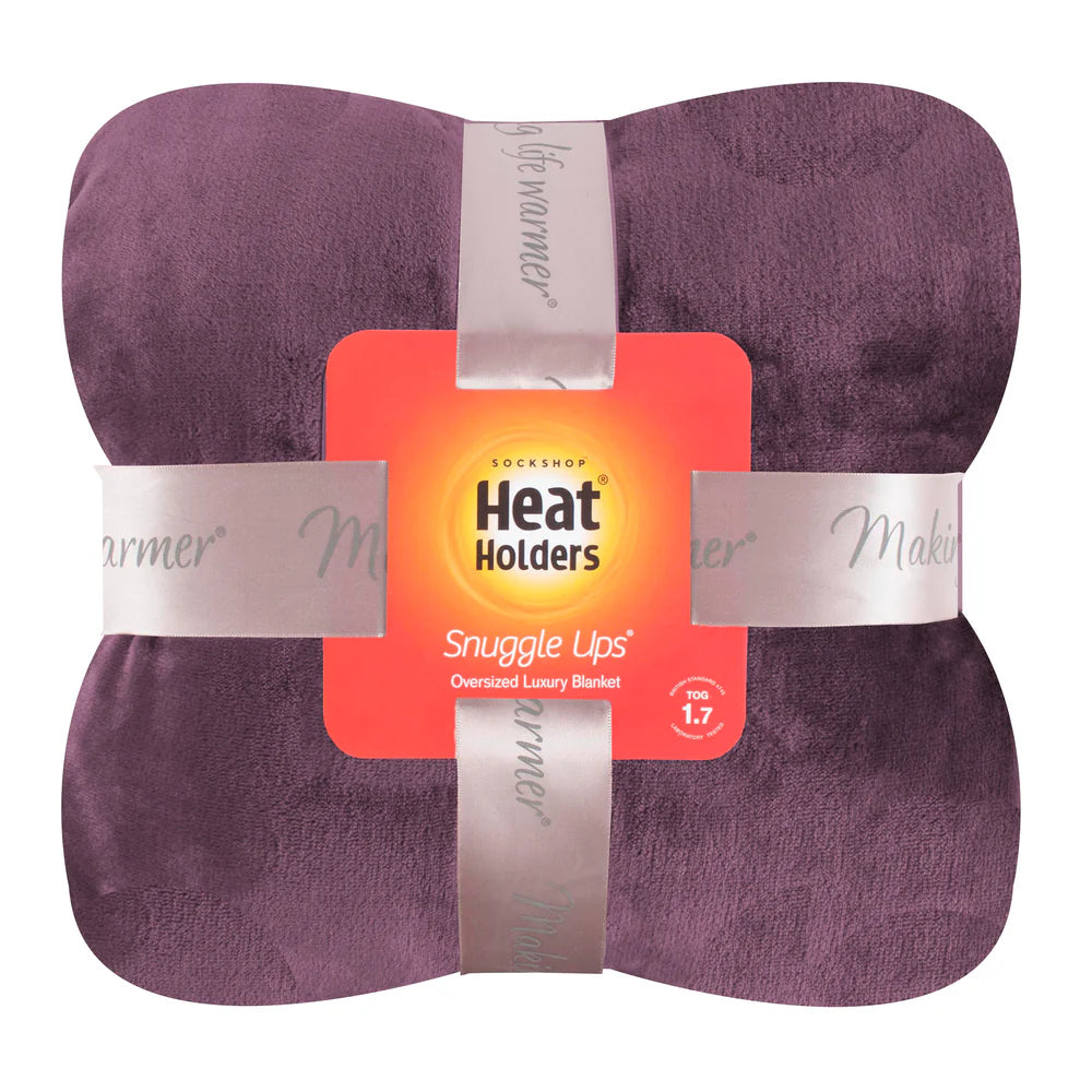 HEAT HOLDERS
Luxury Fleece Thermal Blanket/Throw 180cm x 200cm - Mauve