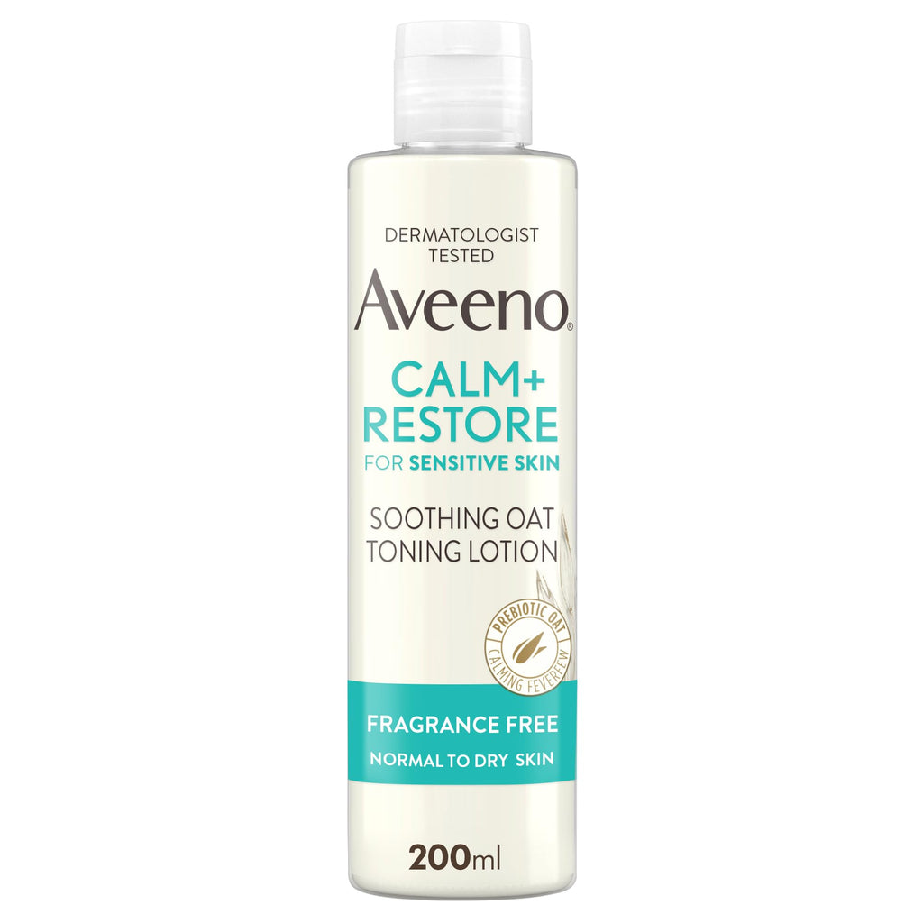AVEENO FACE CALM + RESTORE SOOTHING OAT TONING LOTION 200ml