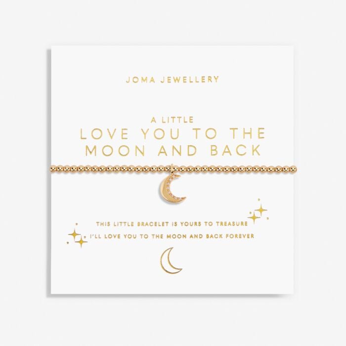 Joma Gold A Little 'Love You To The Moon And Back' Bracelet 6186