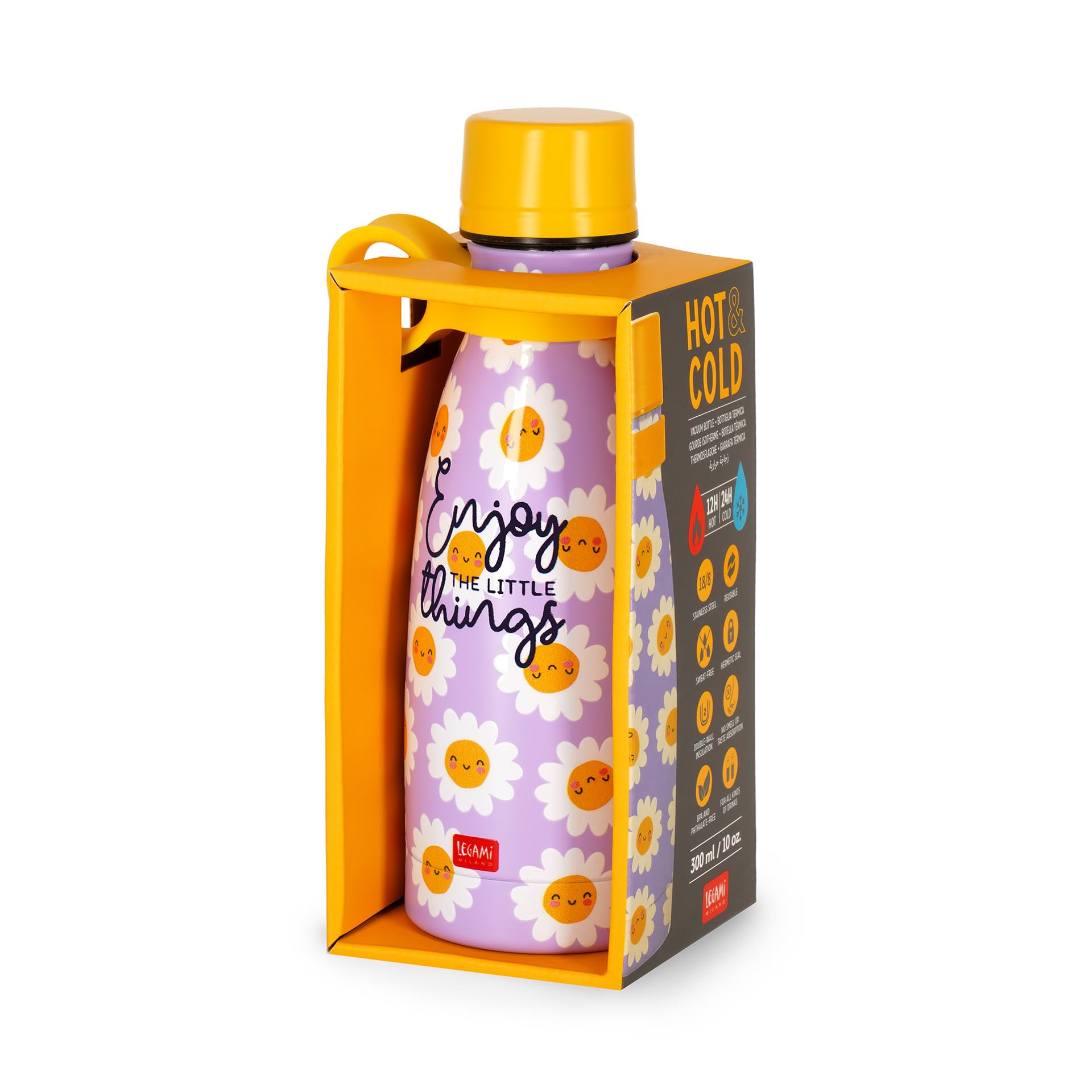 Legami Hot and Cold Bottle 500 ml – Daisy