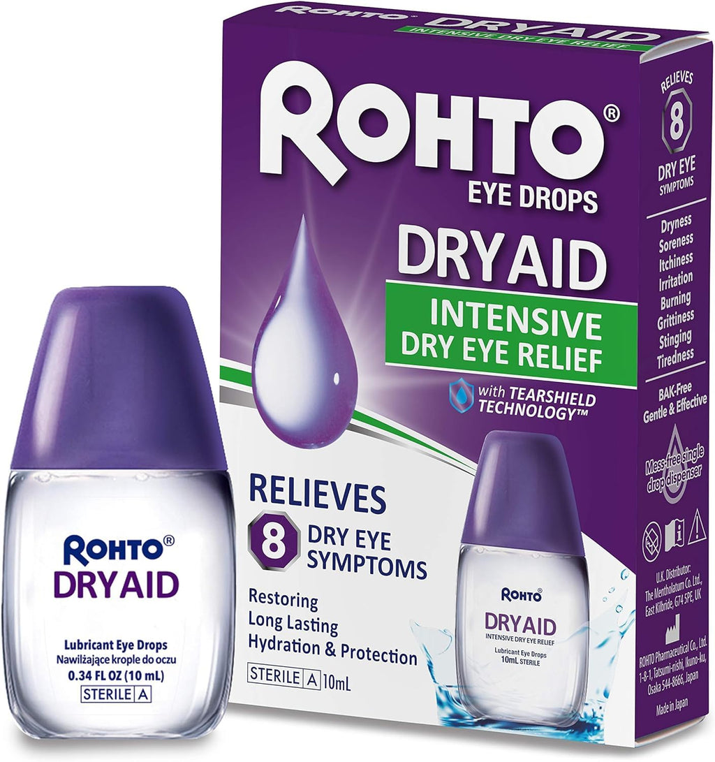 Rohto Dry Aid Eye Drops for Dry Eyes