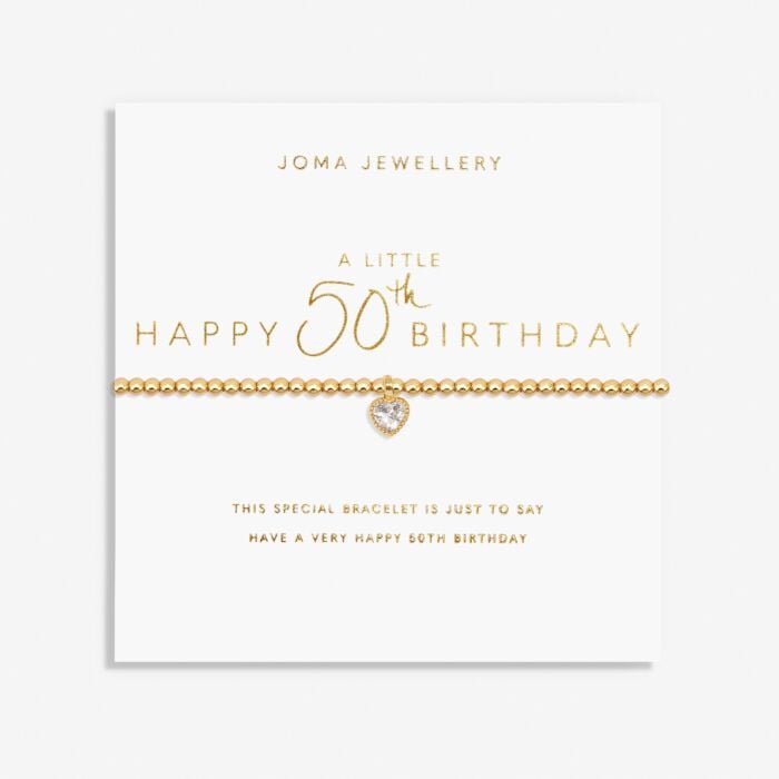 Joma A Little ' Happy 50th Birthday ' Bracelet 7584