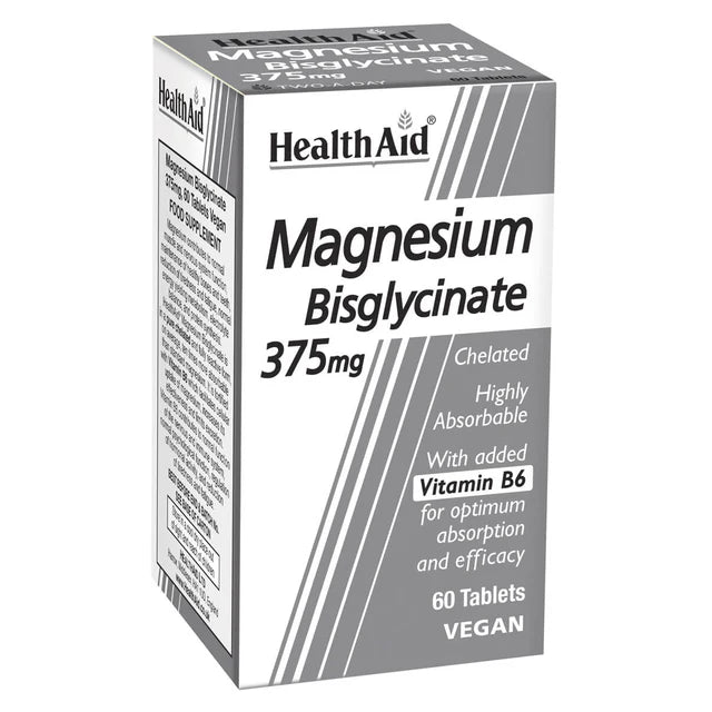 Health Aid Magnesium Bisglycinate 375mg (x60)