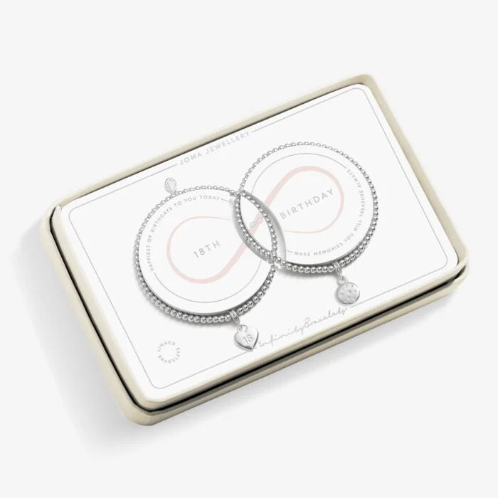 Joma '18th Birthday' Linked Infinity Bracelets