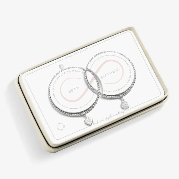 Joma '30th Birthday' Linked Infinity Bracelets