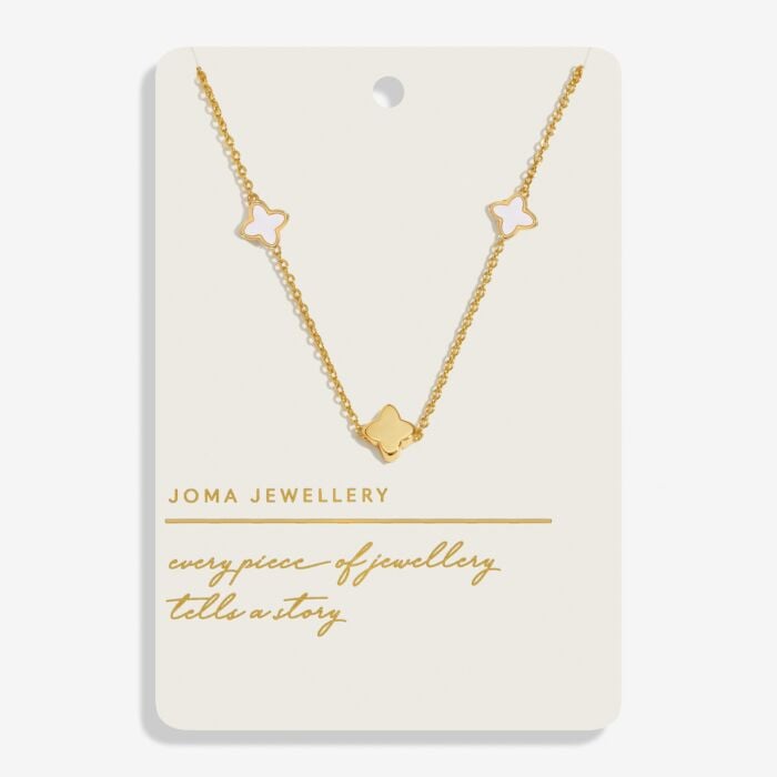Joma Style Stories Mother Of Pearl Clover Necklace 9202