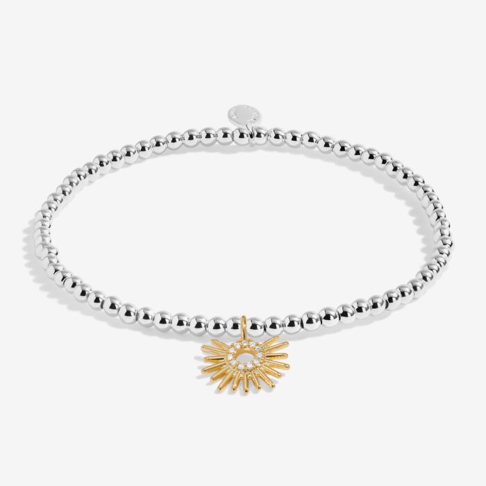 Joma A Little 'You Brighten My Day' Bracelet in Silver and Gold Plating