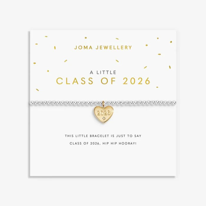 Joma A Little 'Class Of 2026' Bracelet in Silver and Gold Plating