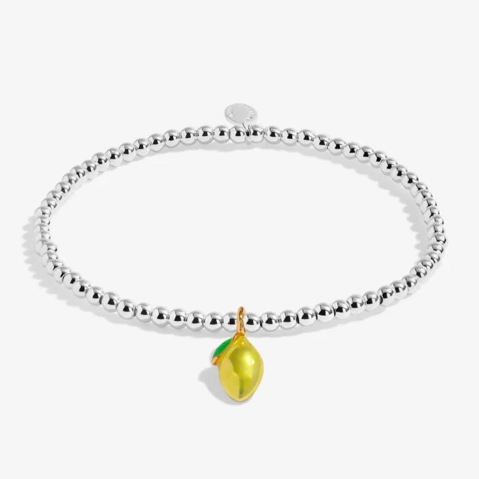 A Little Vibes 'The Zest Is Yet To Come' Bracelet in Silver Plating