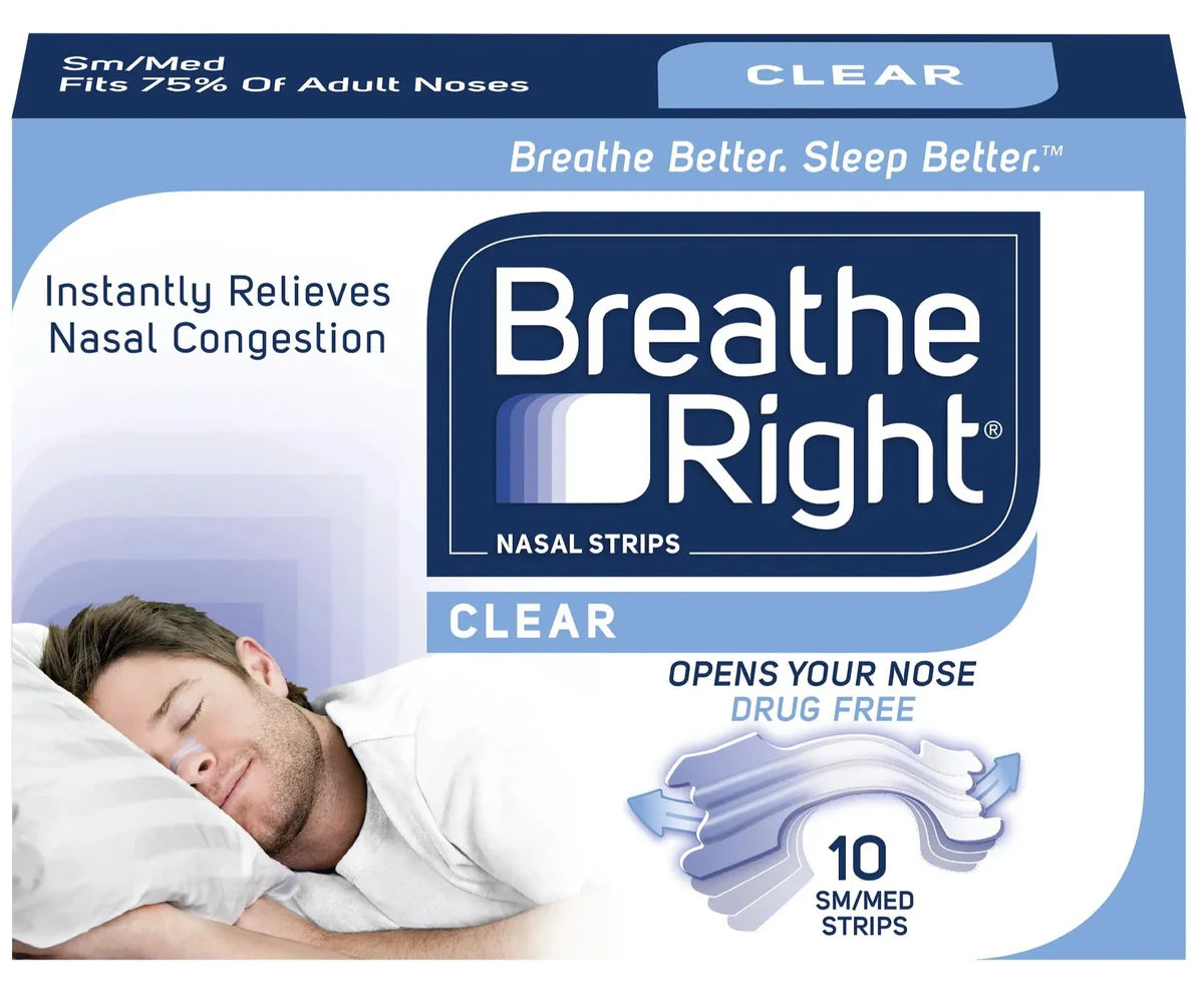 Breathe Right Nasal Strips Clear - 10