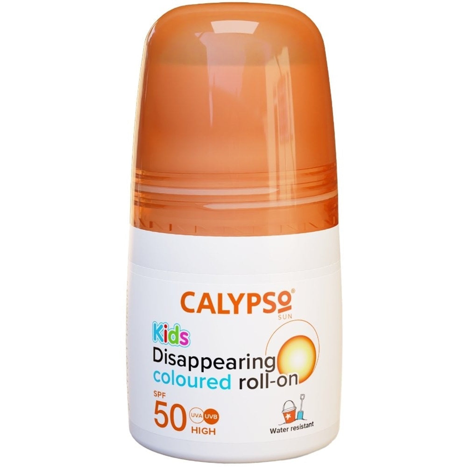 Calypso Disappearing Coloured Roll-On  Suitable for kids SPF 50
