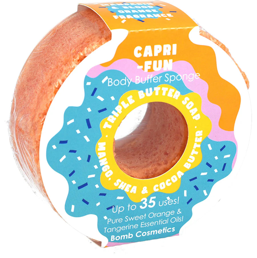 Bomb Cosmetics Capri-Fun Body Buffer Sponge
