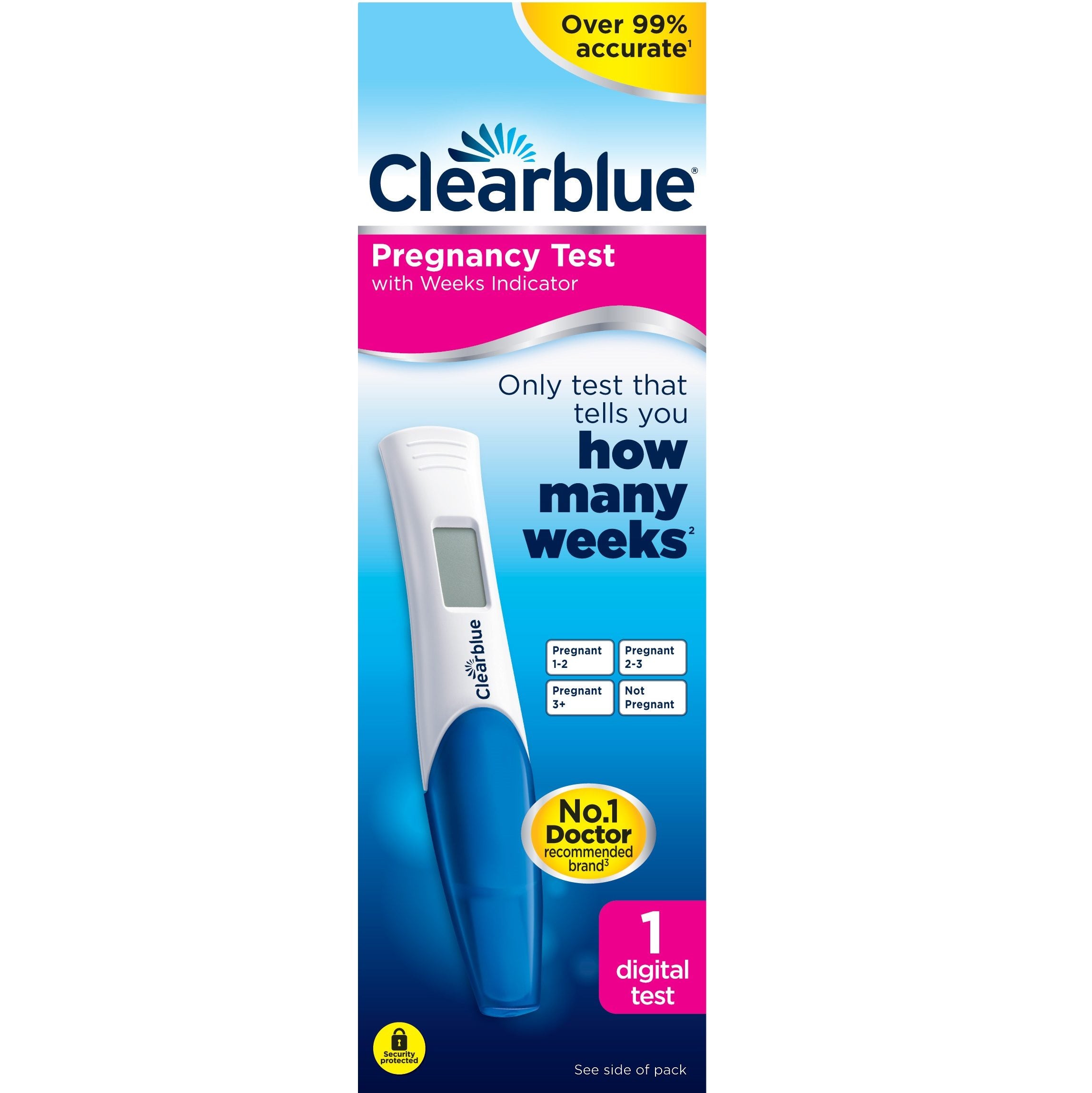 Clearblue Digital Pregnancy Test With Weeks Indicator - 1 test