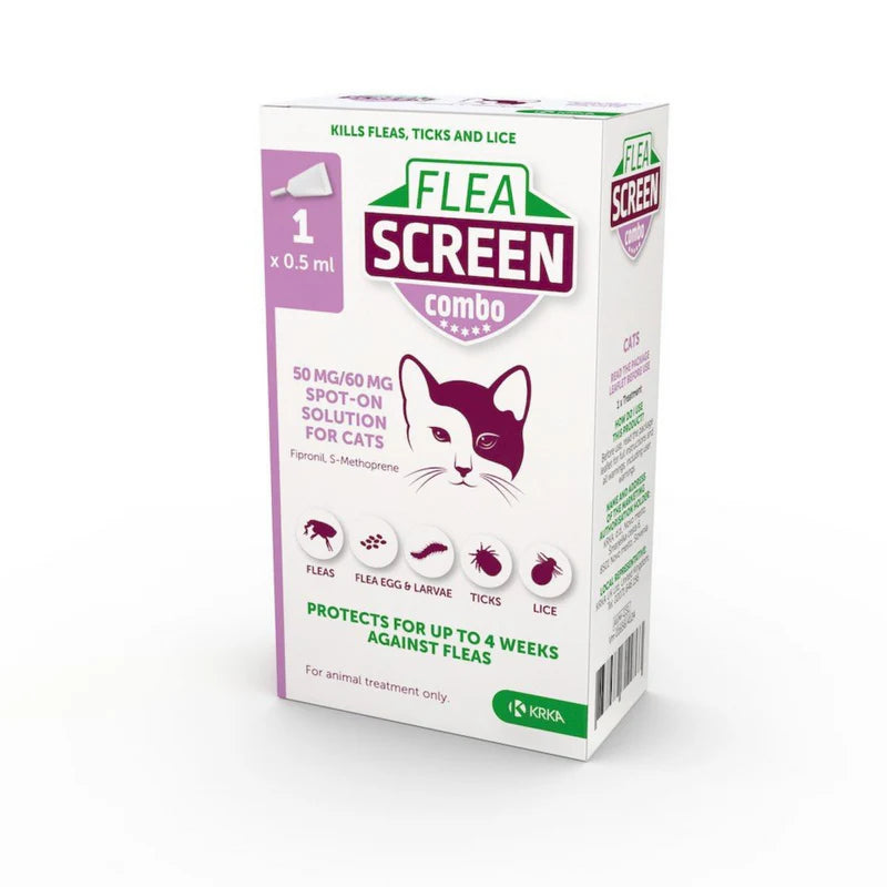 Flea Screen Combo Spot-On Flea & Tick Treatment for Cats