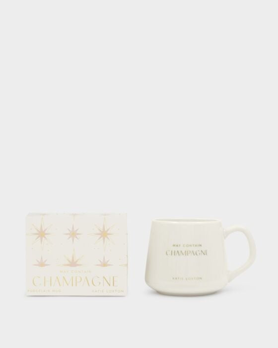 Katie Loxton Porcelain Mug 'May Contain Champagne'