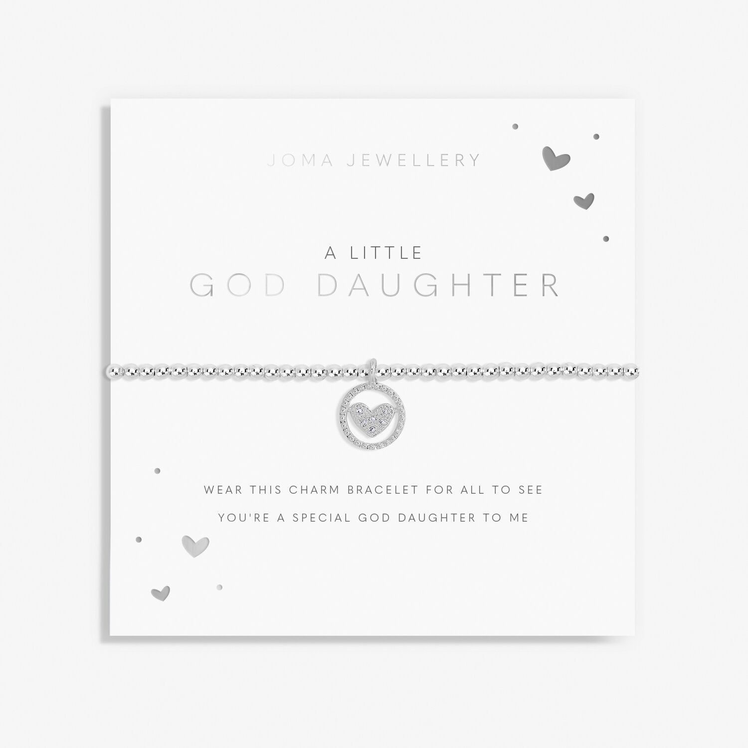 Joma A Little 'God Daughter' Bracelet in Silver Plating 4686
