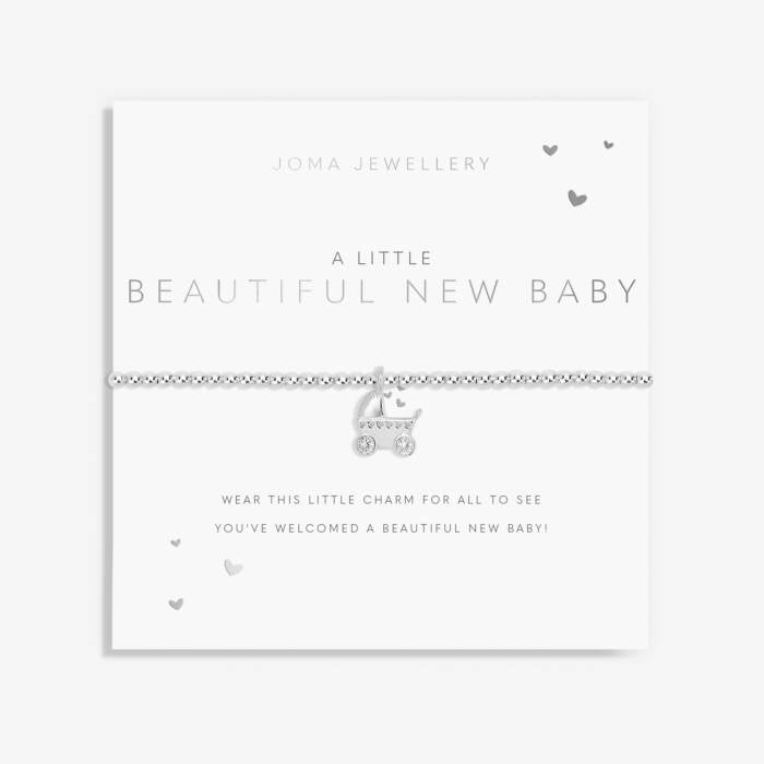 Joma A Little 'Beautiful New Baby' Bracelet in Silver Plating 4688