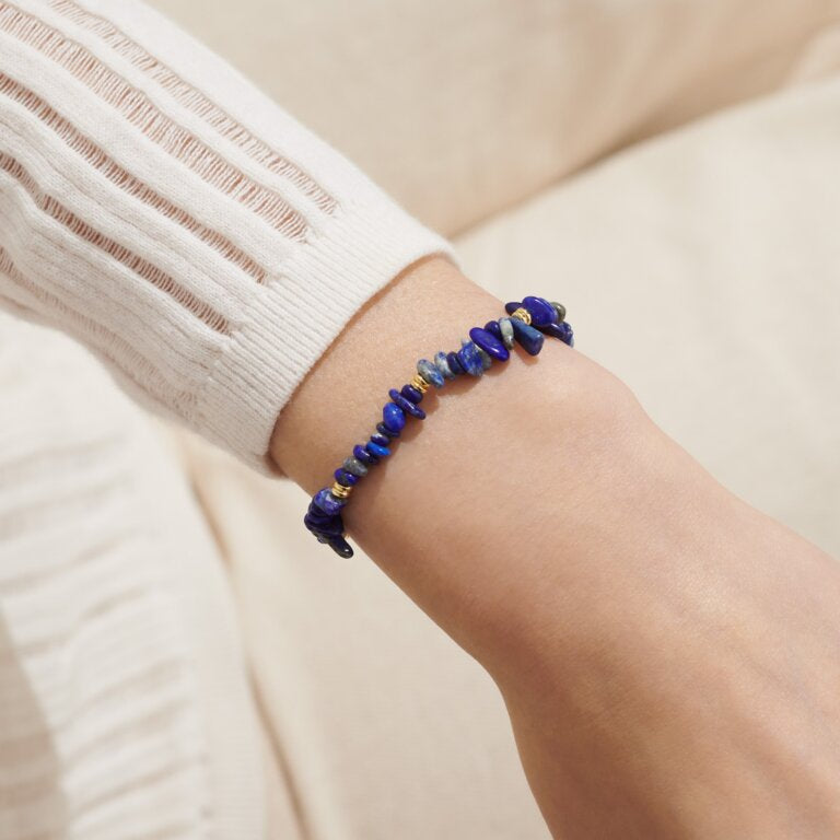 Joma Manifestones Lapis Lazuli Bracelet In Gold Plating 7447