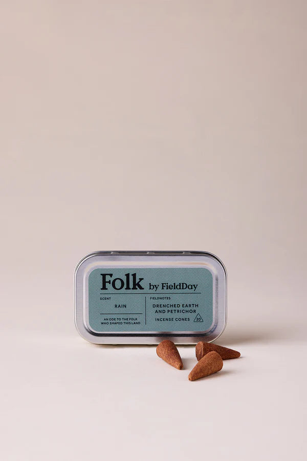 Field Day Folk Incense Cones RAIN