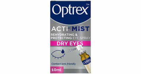 Optrex ActiMist Rehydrating & Protecting Eye Spray Dry Irritated Eyes - 10ml