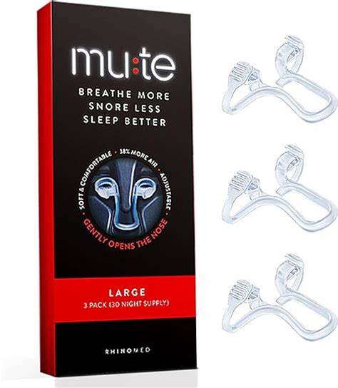 Mute Snore Less Sleep Better Nasal Dilator (3 Pack)