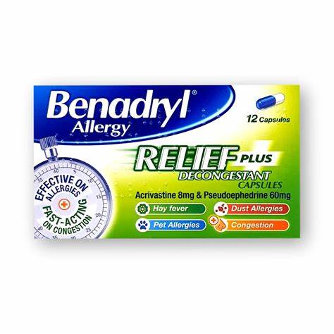 BENADRYL Allergy Relief Plus Decongestant