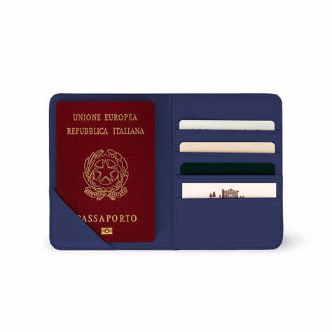 Legami Passport Holder Blue