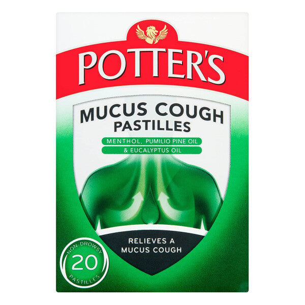 POTTERS pastilles mucus cough 20