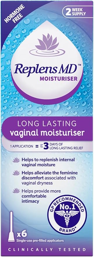 Replens Prefilled Applicators Vaginal Moisturiser 6 x 5.9g