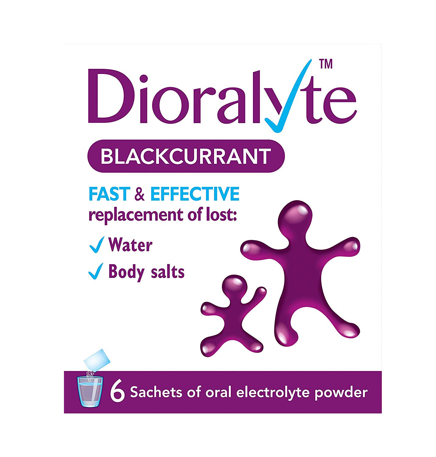 Dioralyte Blackcurrant 6 Sachets