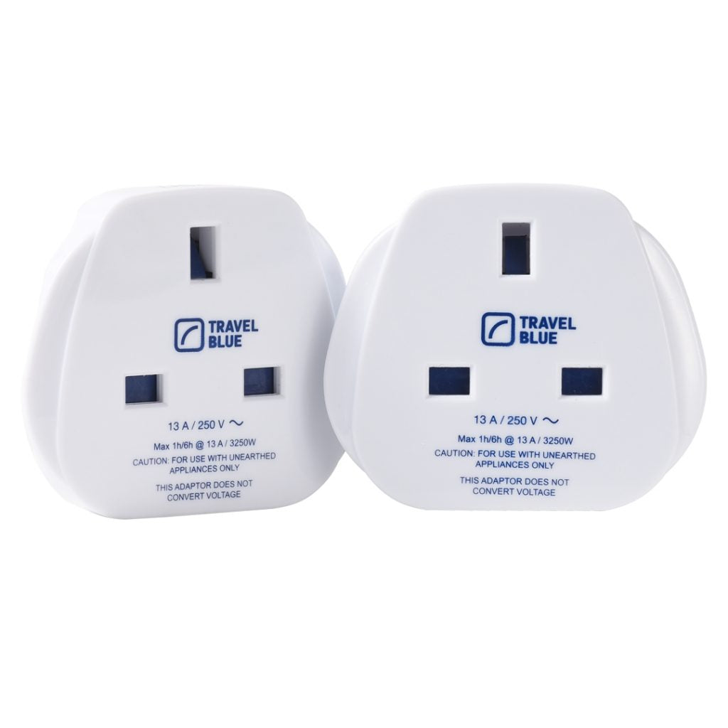 Travel Blue UK to America (USA) Travel Adaptor - Pack of 2