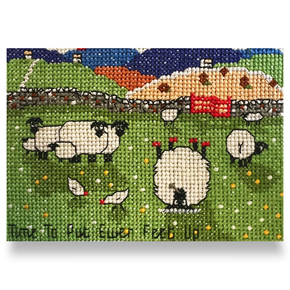 Thomas Joseph Time To Put Ewer Feet Up Cross Stitch Kit