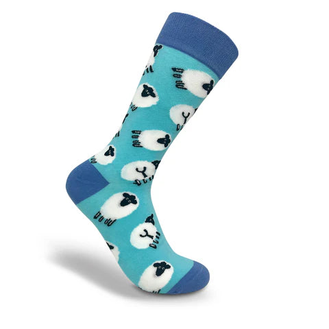 Thomas Joseph Whimsy Turquoise Sheep Socks