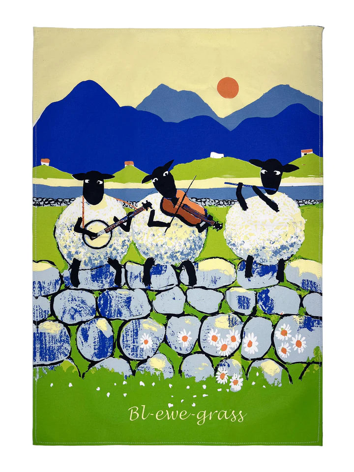 Thomas Joseph Bl-ewe-grass Tea Towel