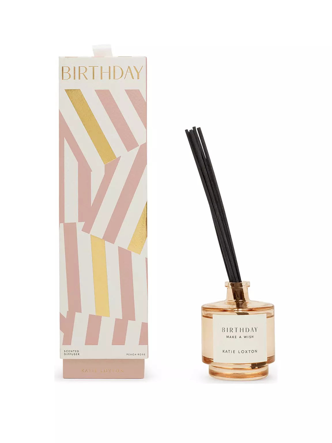 Katie Loxton SENTIMENT REED DIFFUSER , BIRTHDAY , Peach Rose and Sweet Mandarin