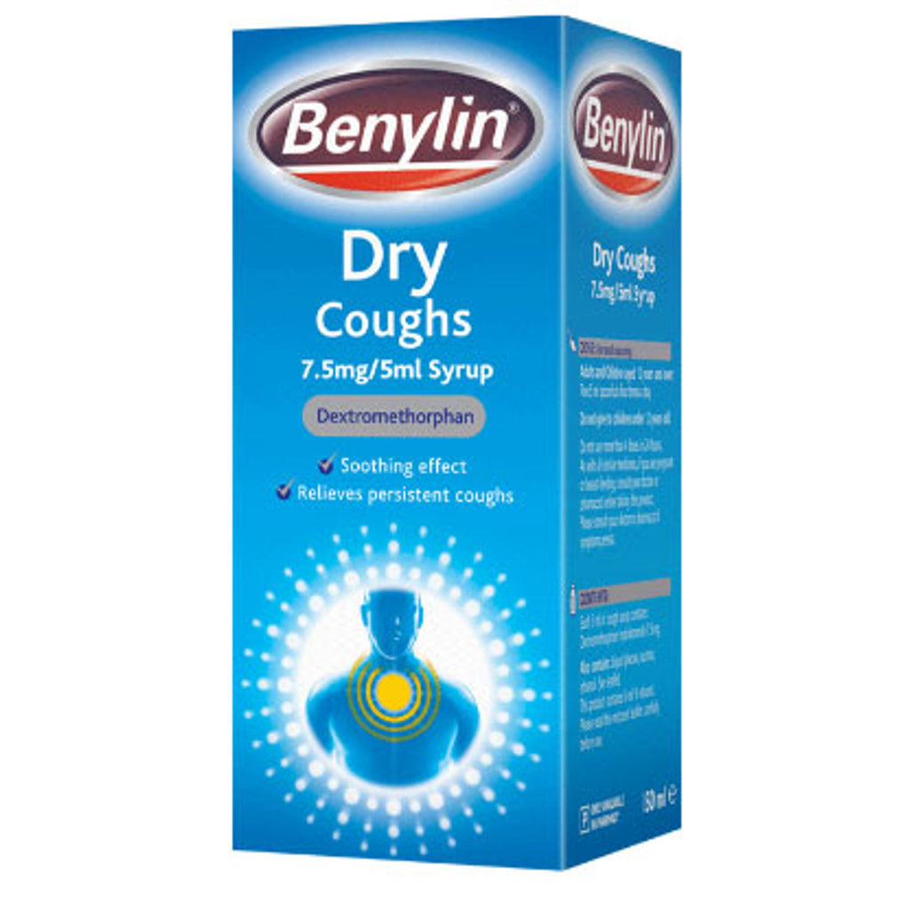 Benylin Dry Coughs 7.5mg/5ml Syrup 150ml