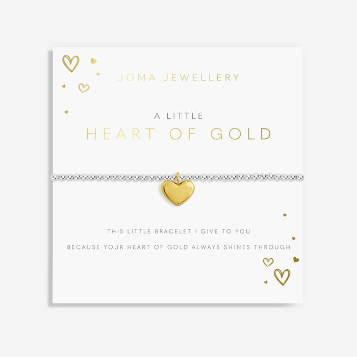 Joma Kids A Little 'Heart Of Gold' Bracelet in Silver Plating C494