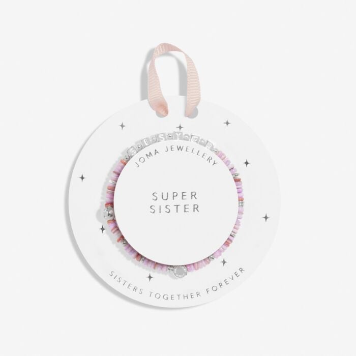 Joma Kids' Happy Little Moments 'Super Sister' Bracelet in Silver Plating C739